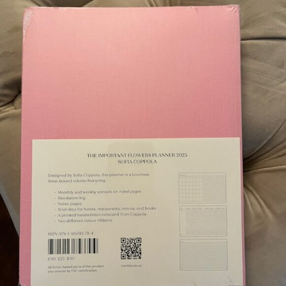 BNWT - Sofia Coppola - The Important Flowers Planner 2025 - Picture 5 of 10